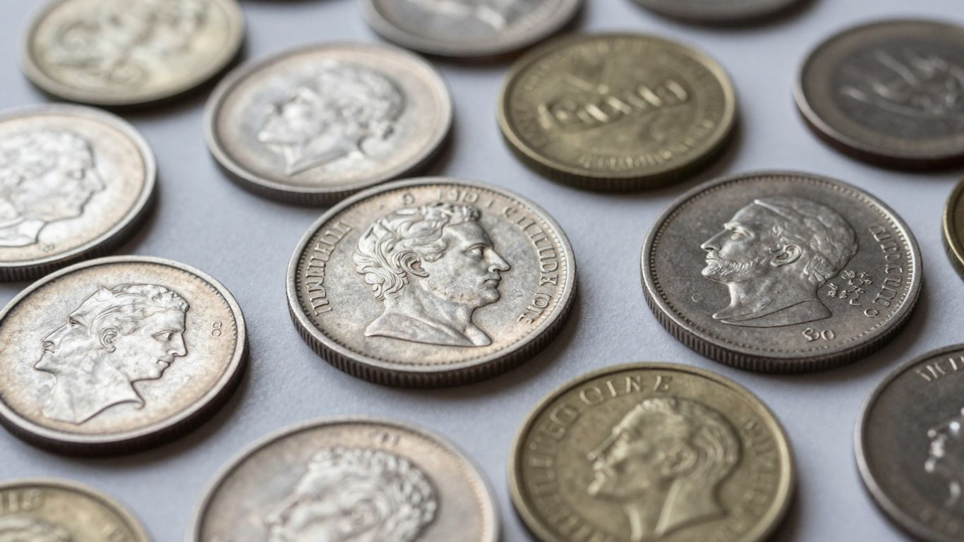 Collection of valuable numismatic coins