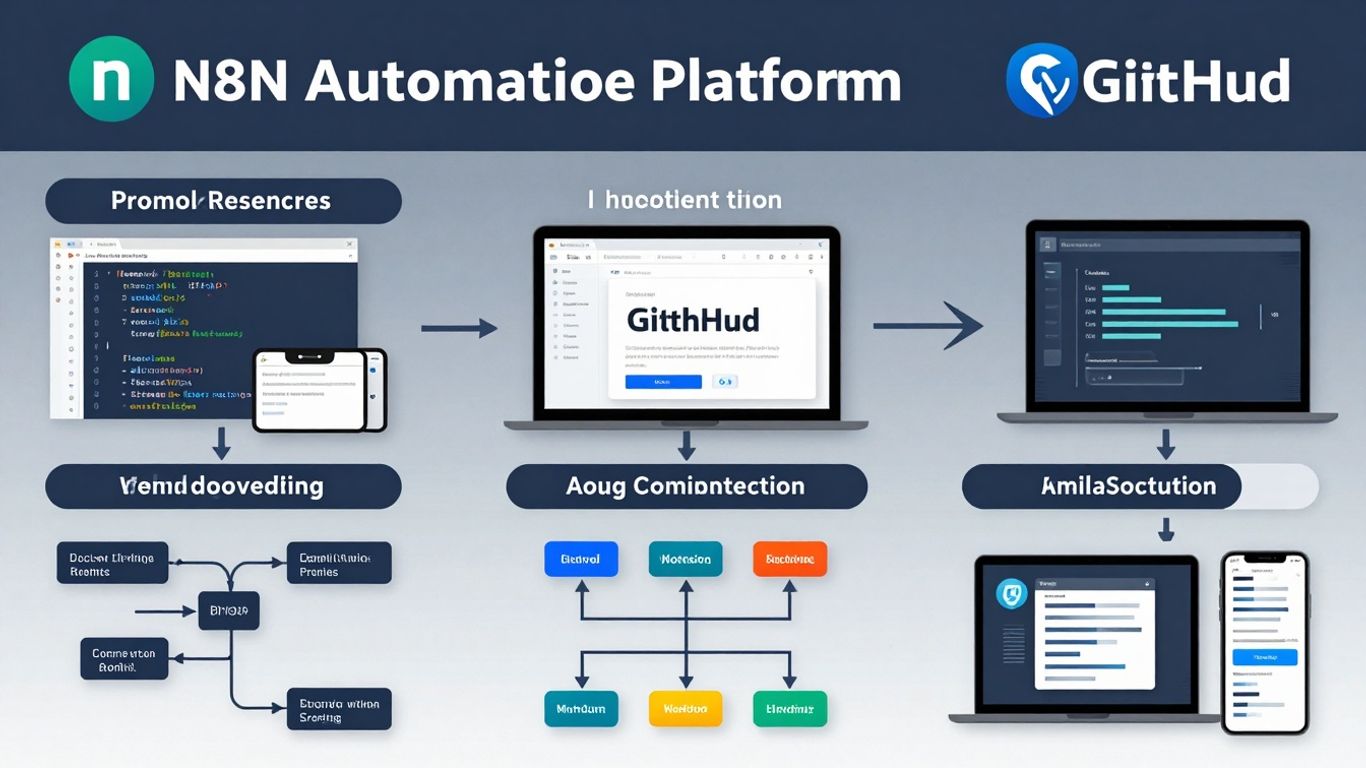 n8n and GitHub automation infographic