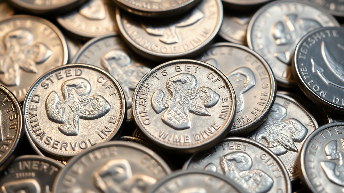 Collection of silver mercury dimes