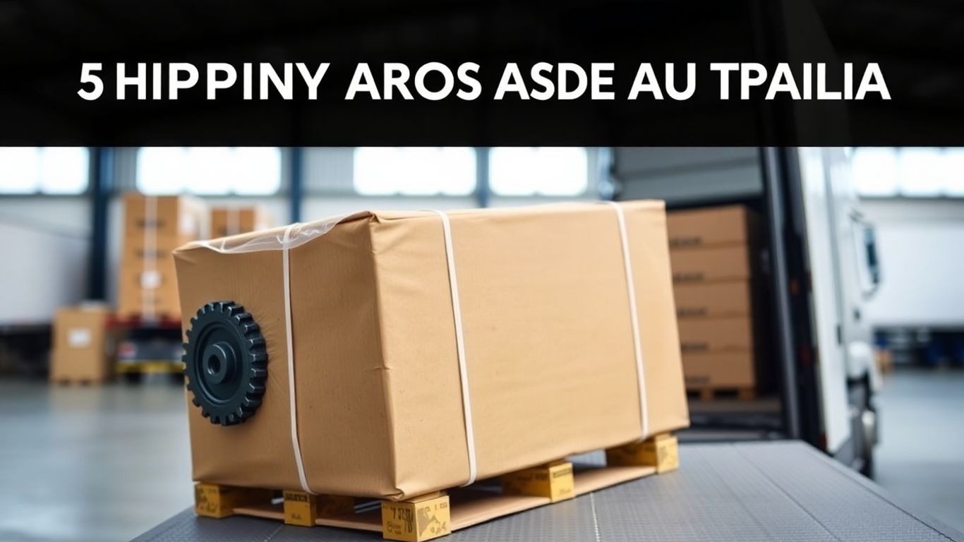 Gearbox shipping and delivery truck