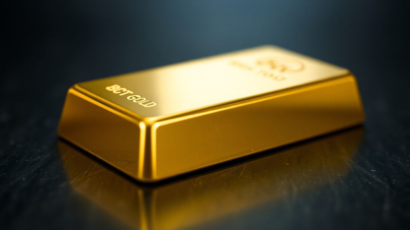 深色背景上闪亮的金条