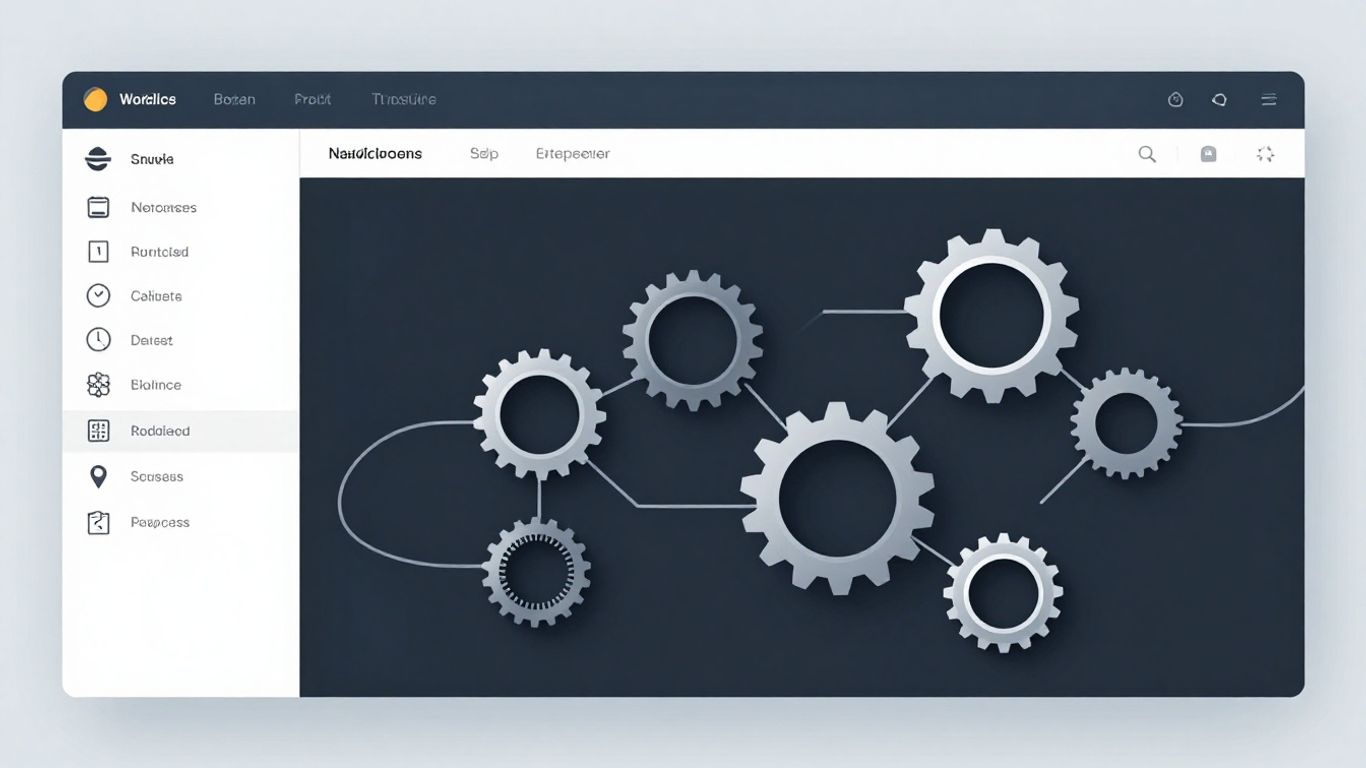 Tableau de bord WordPress avec flux de travail automatisés