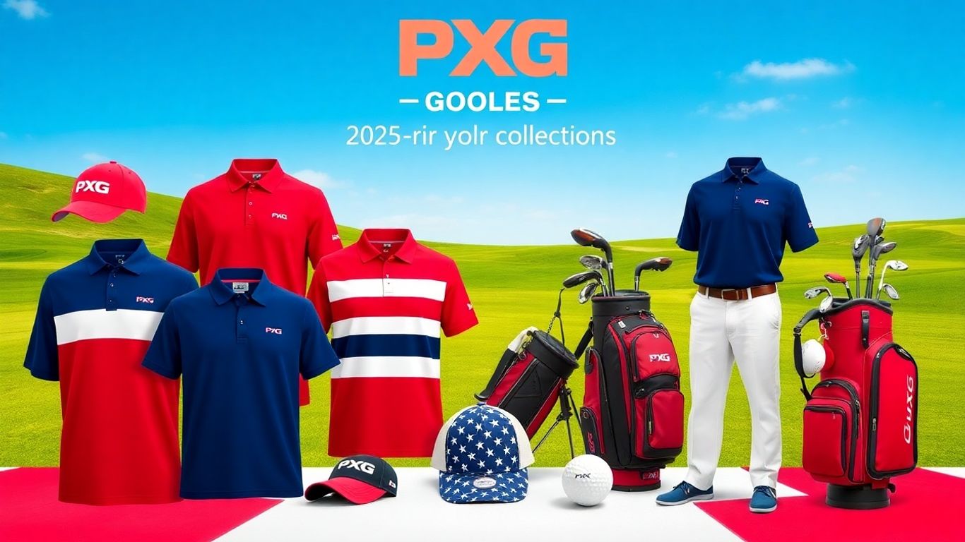 PXG patriotic golf gear in red, white, and blue.