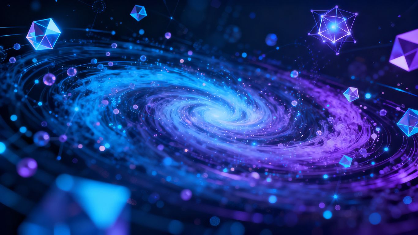 Abstract quantum particles and geometric shapes