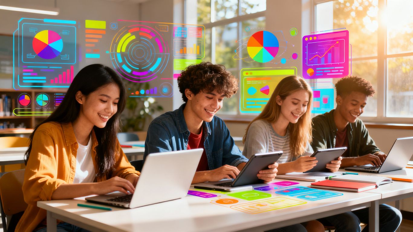 Beginners learning on various online course platforms.