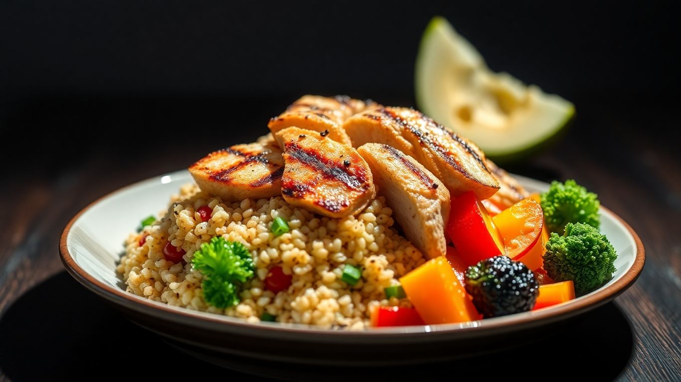 Quick high protein meal on a plate