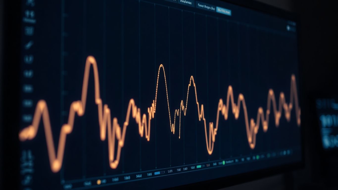 AI fixing distorted audio wave on screen