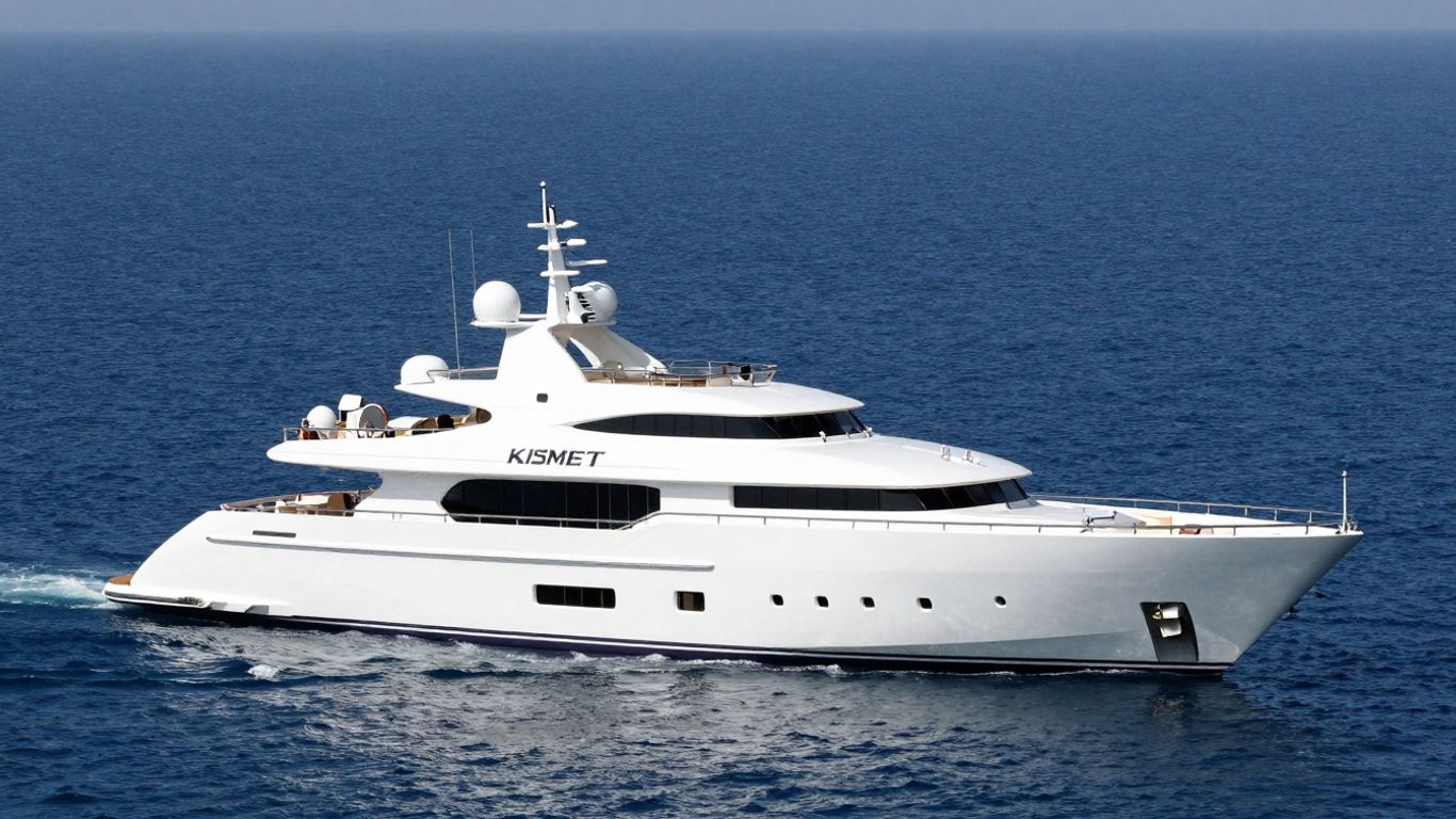Superyacht Kismet owned by Shahid Khan at sea.