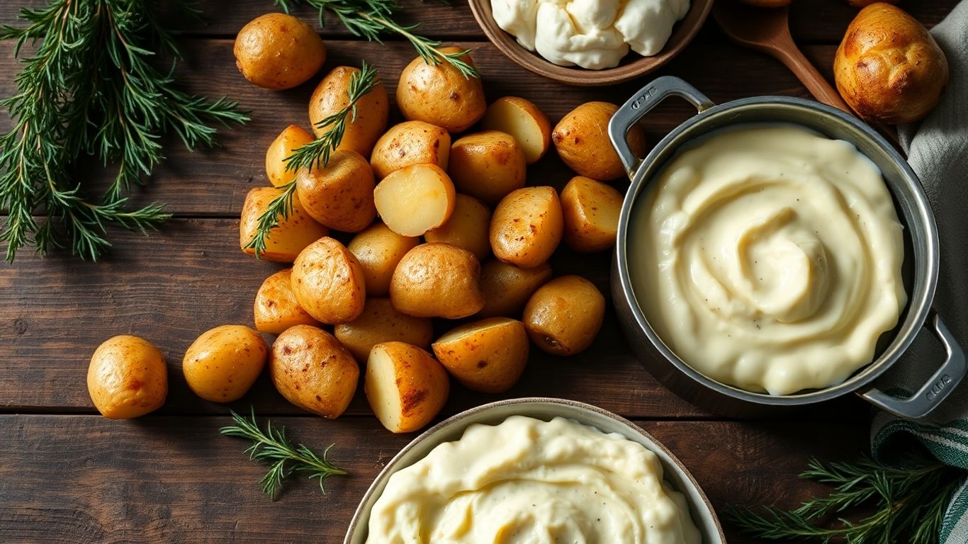 Oven aardappelen en stamppot met biologische aardappelen.