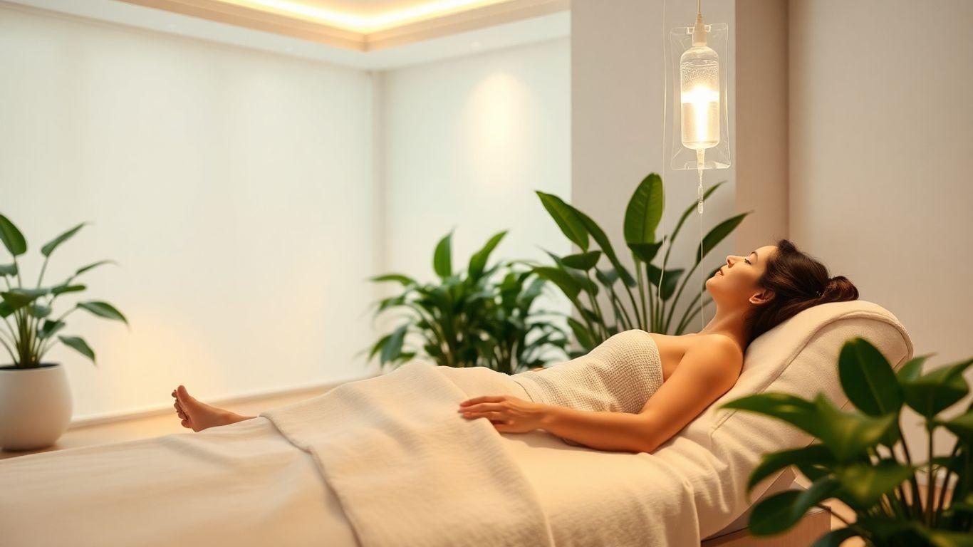 Relaxing IV therapy session at Hydra Fusion IV.