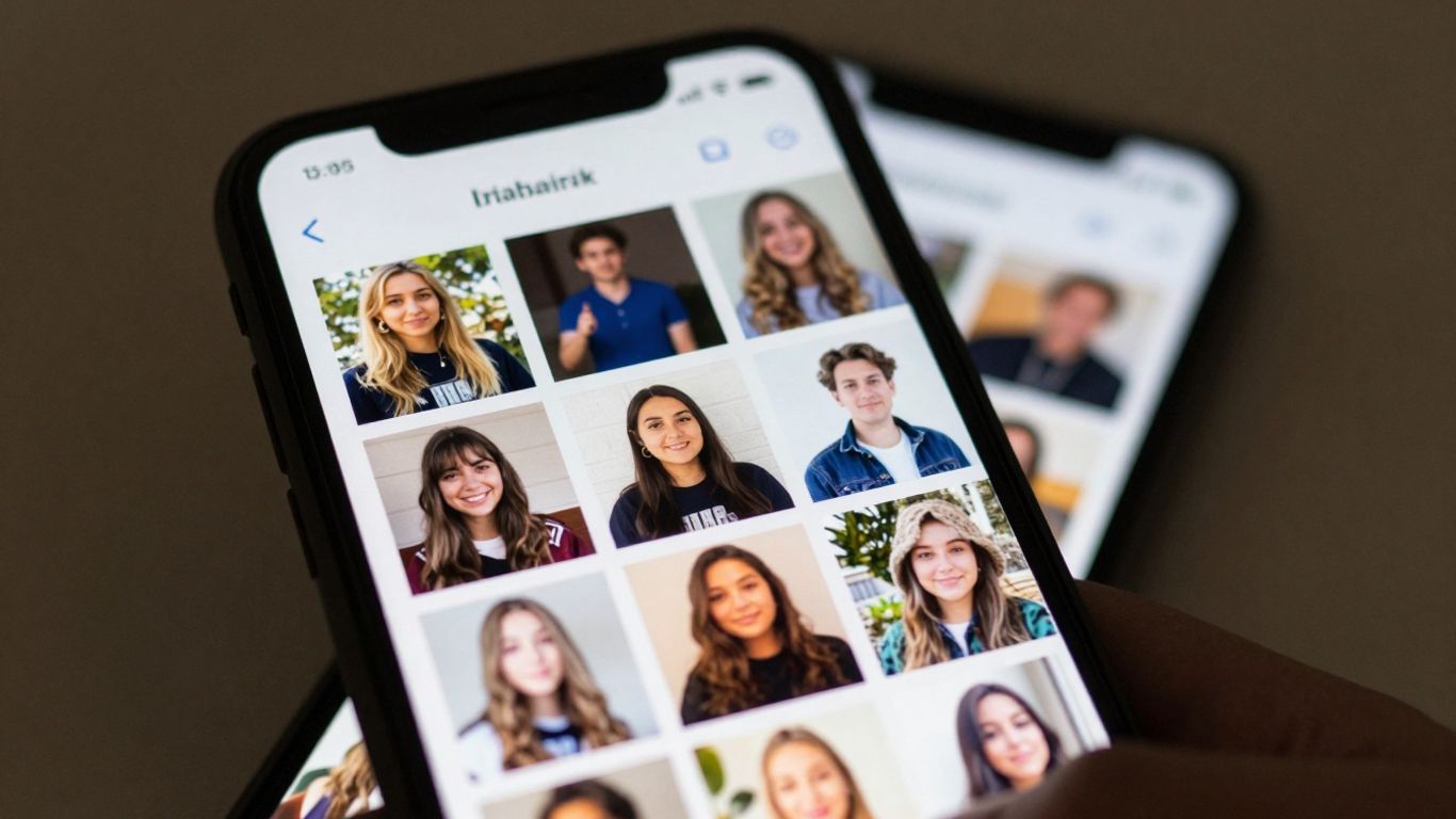 Foto's delen met vrienden op een telefoon.