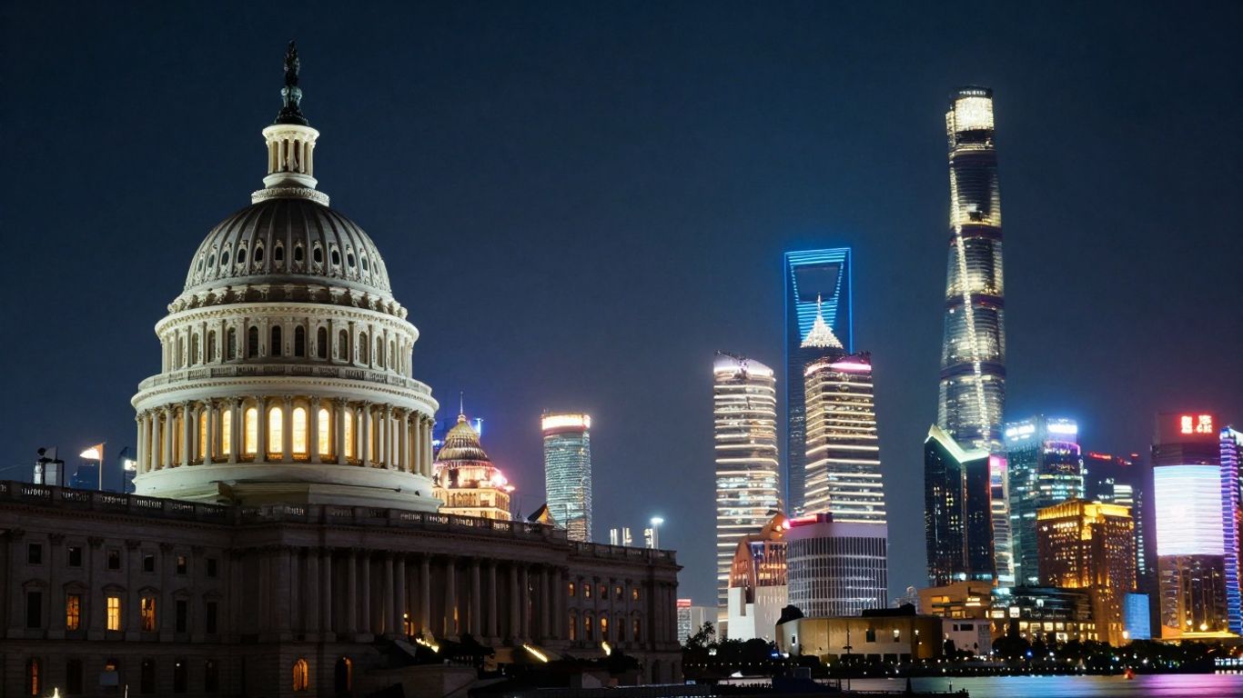 China's scientific rise visualized against the US.