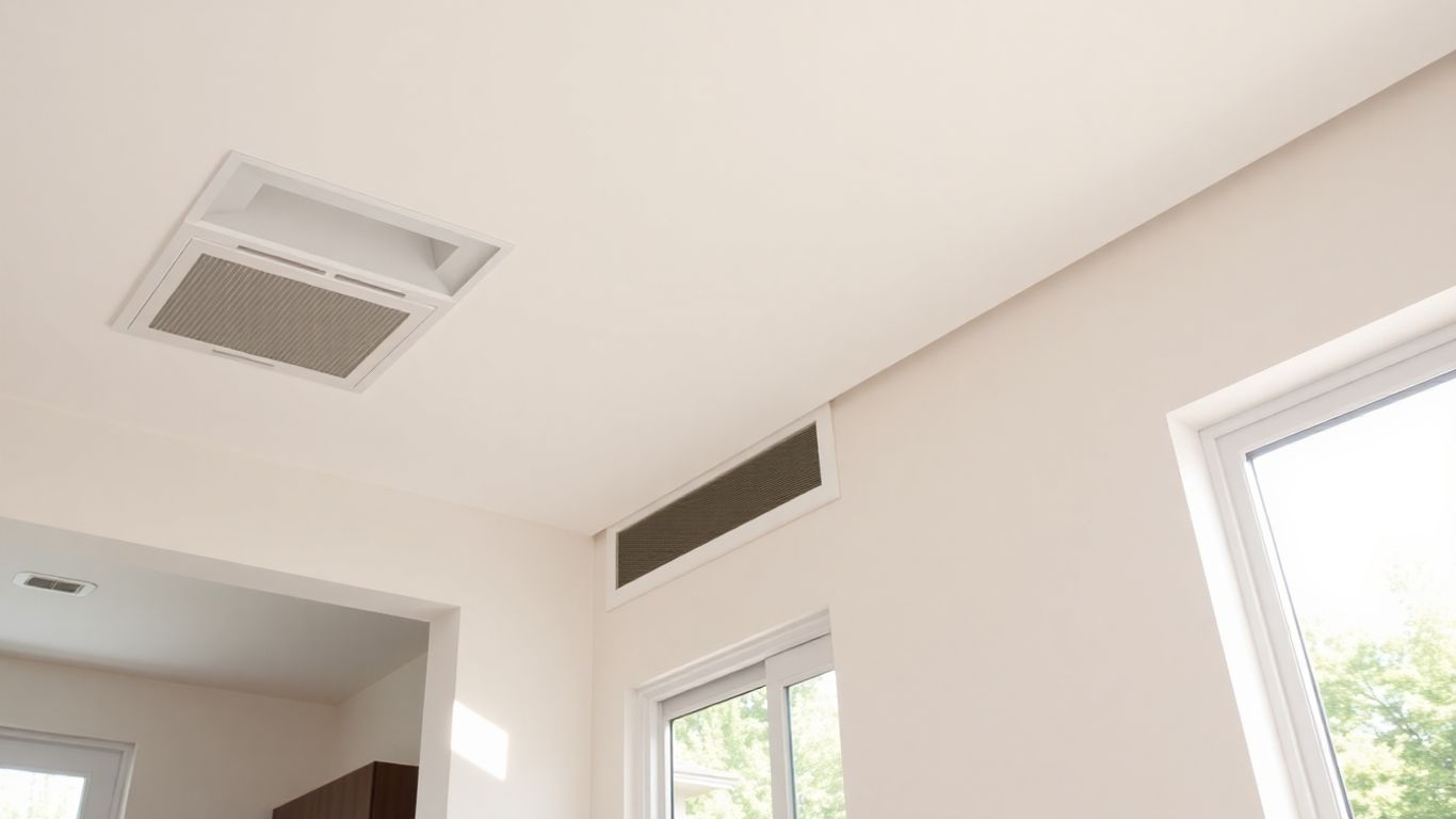 Clean air vents in a modern home interior.