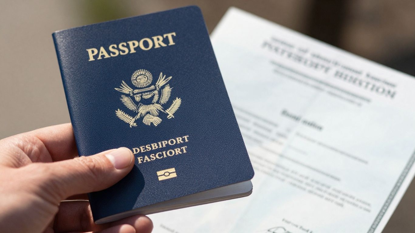 Pasaporte y certificado de nacimiento de EE. UU.