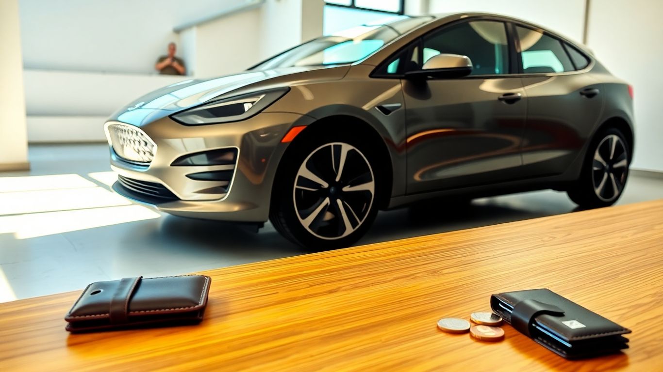 Carro elétrico com dinheiro e IVA dedutível.