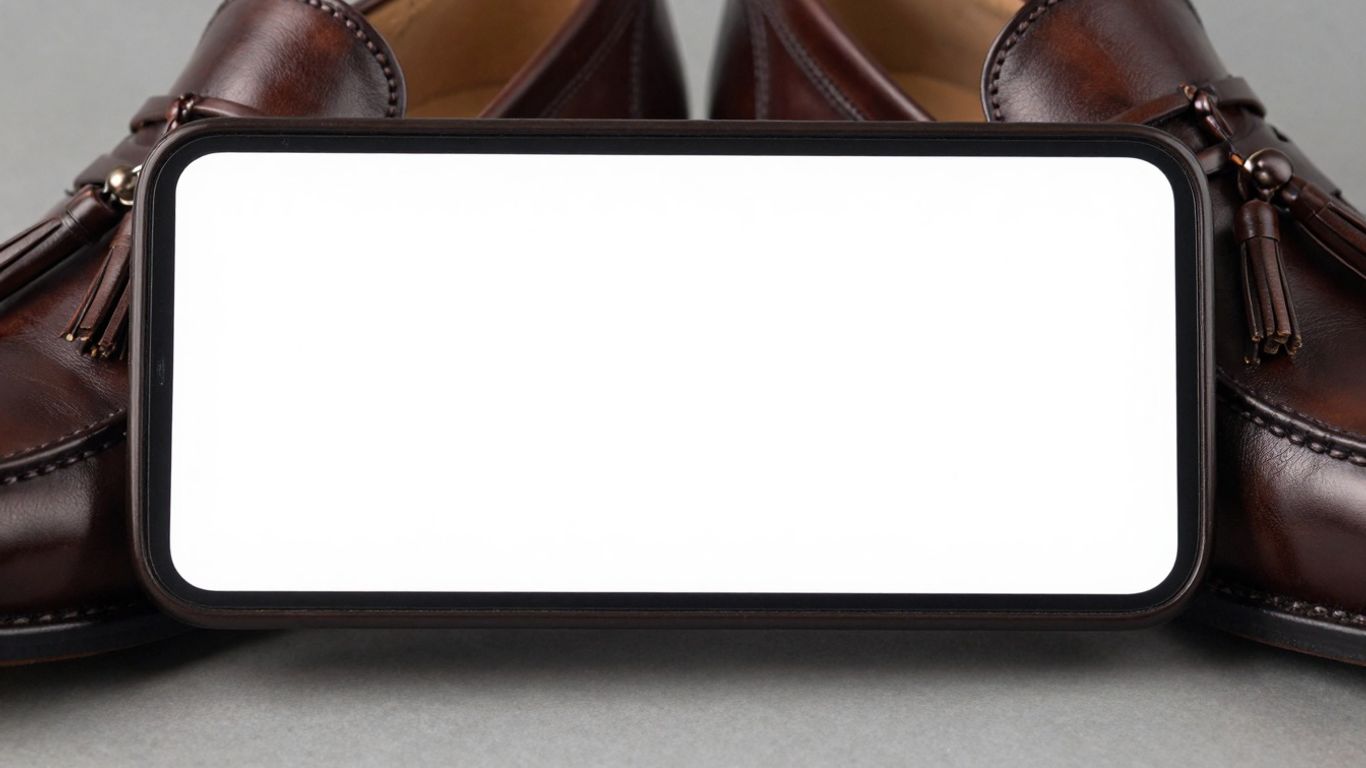 Close-up of premium dark brown leather tassel loafers.