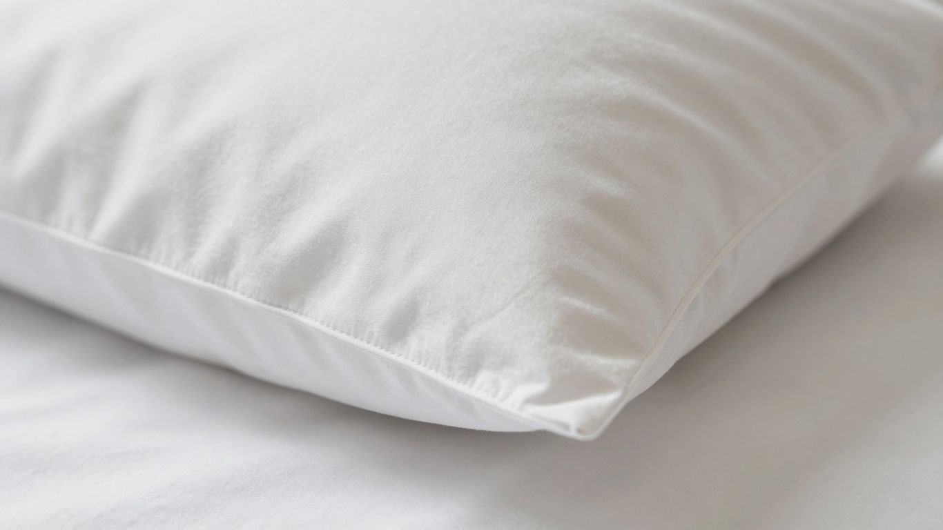 Neatly folded pillowcase cuff with crisp edges.