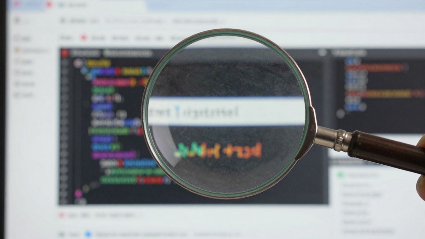 Audit SEO : loupe sur écran d'ordinateur