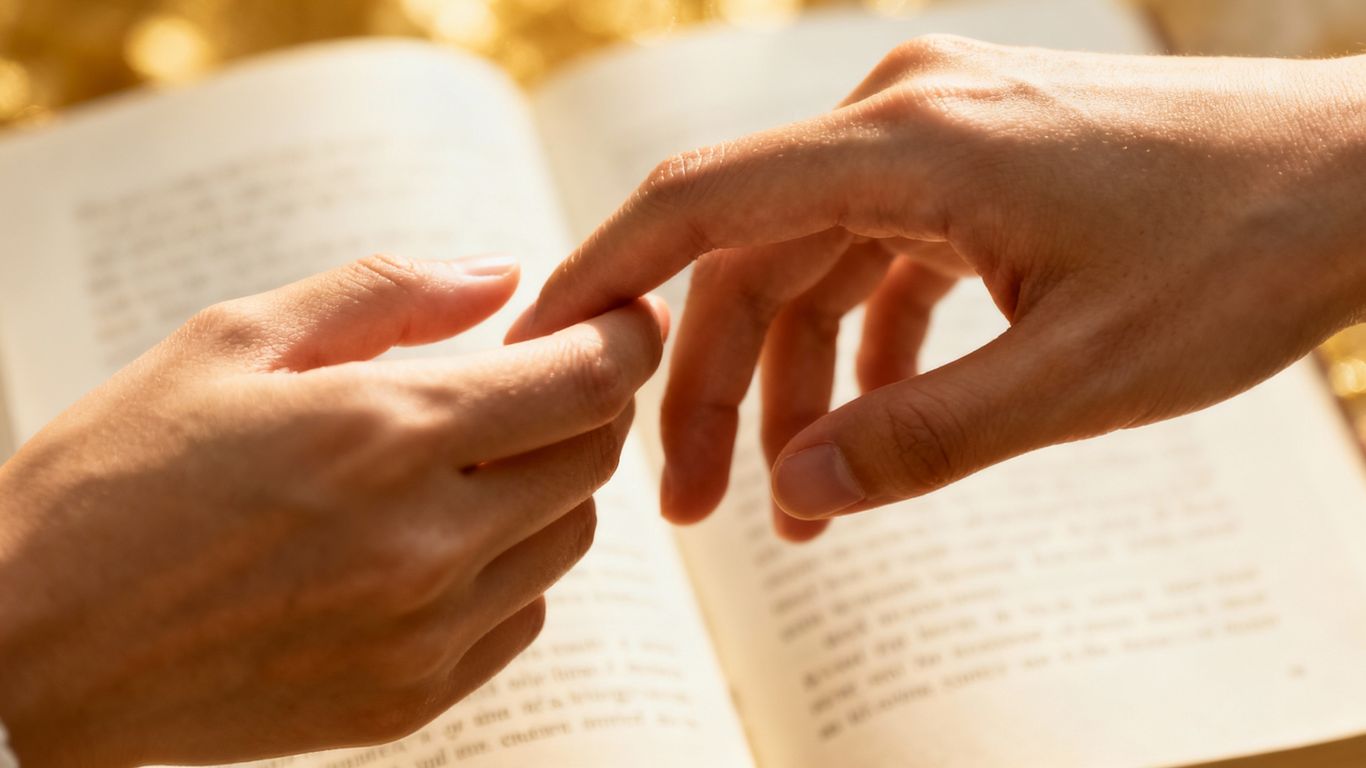 Hands reaching, love, literature, connection, warmth, books