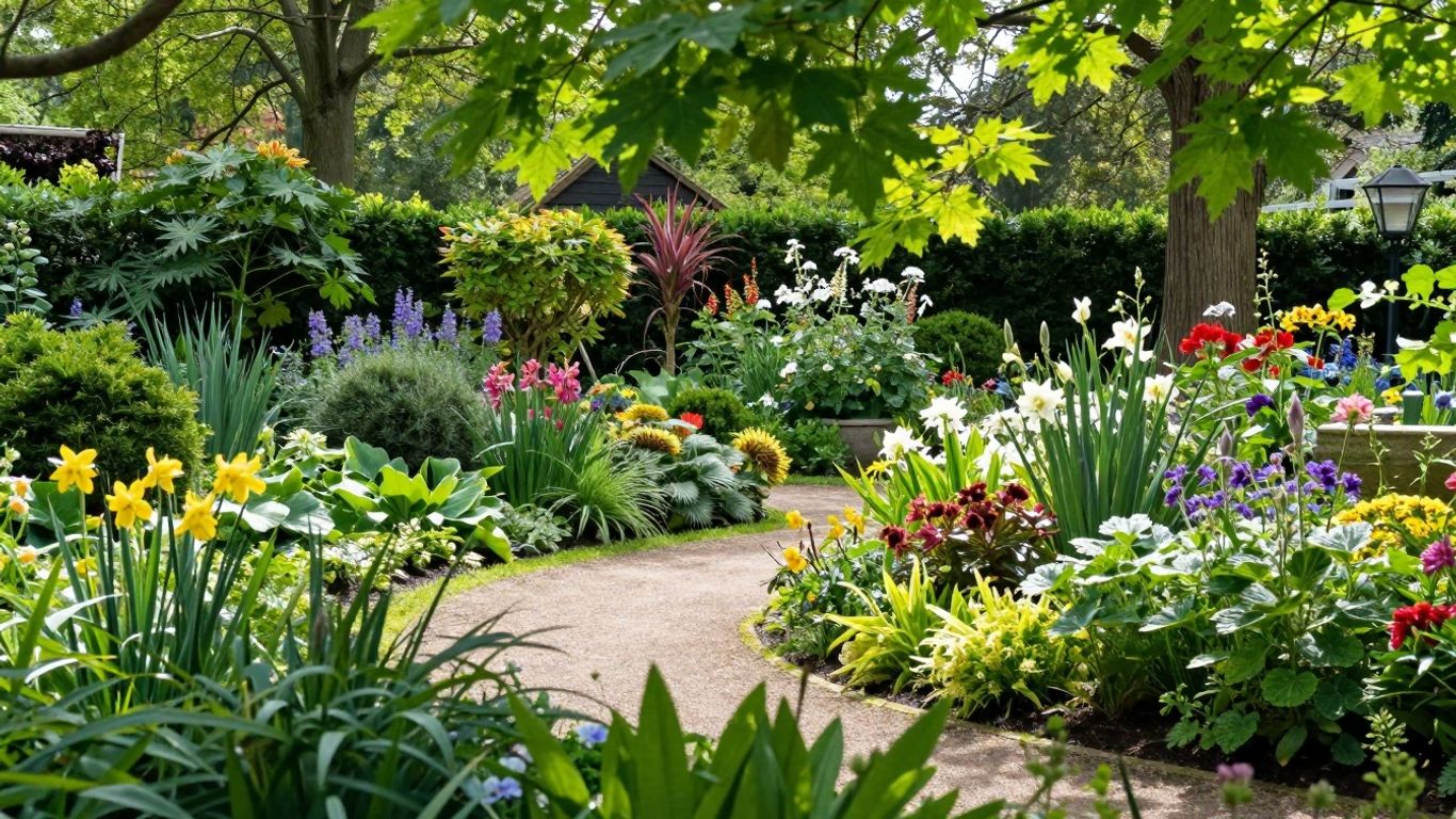 Groene tuinen met kleurrijke bloemen in Tilburg