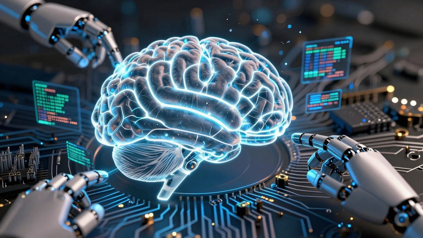 AI and ML in software test automation infographic.