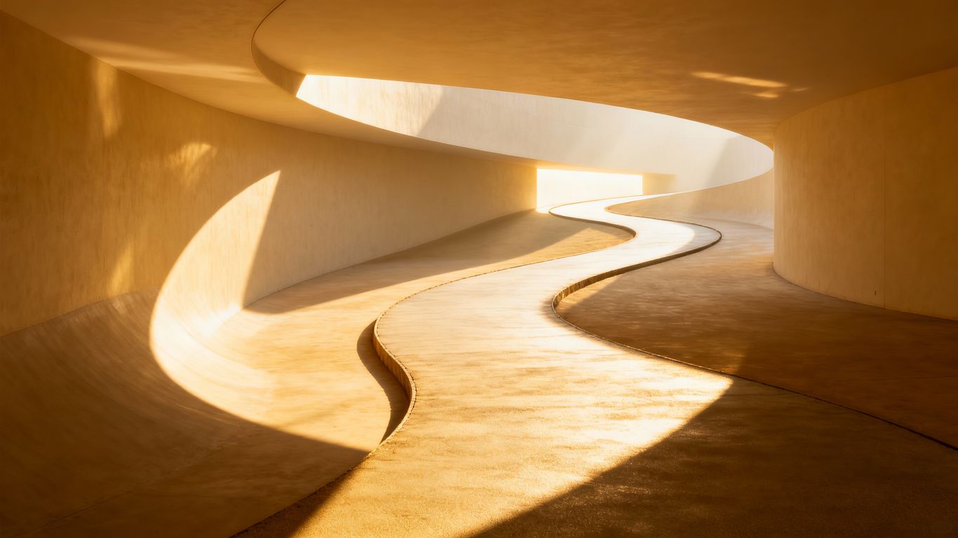 蜿蜒動線引導人潮與氣流