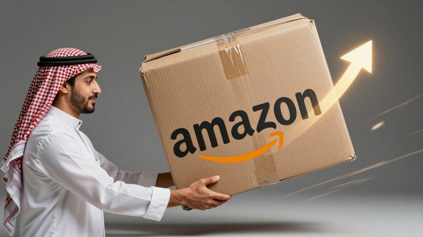 Amazon product success and growth illustration.