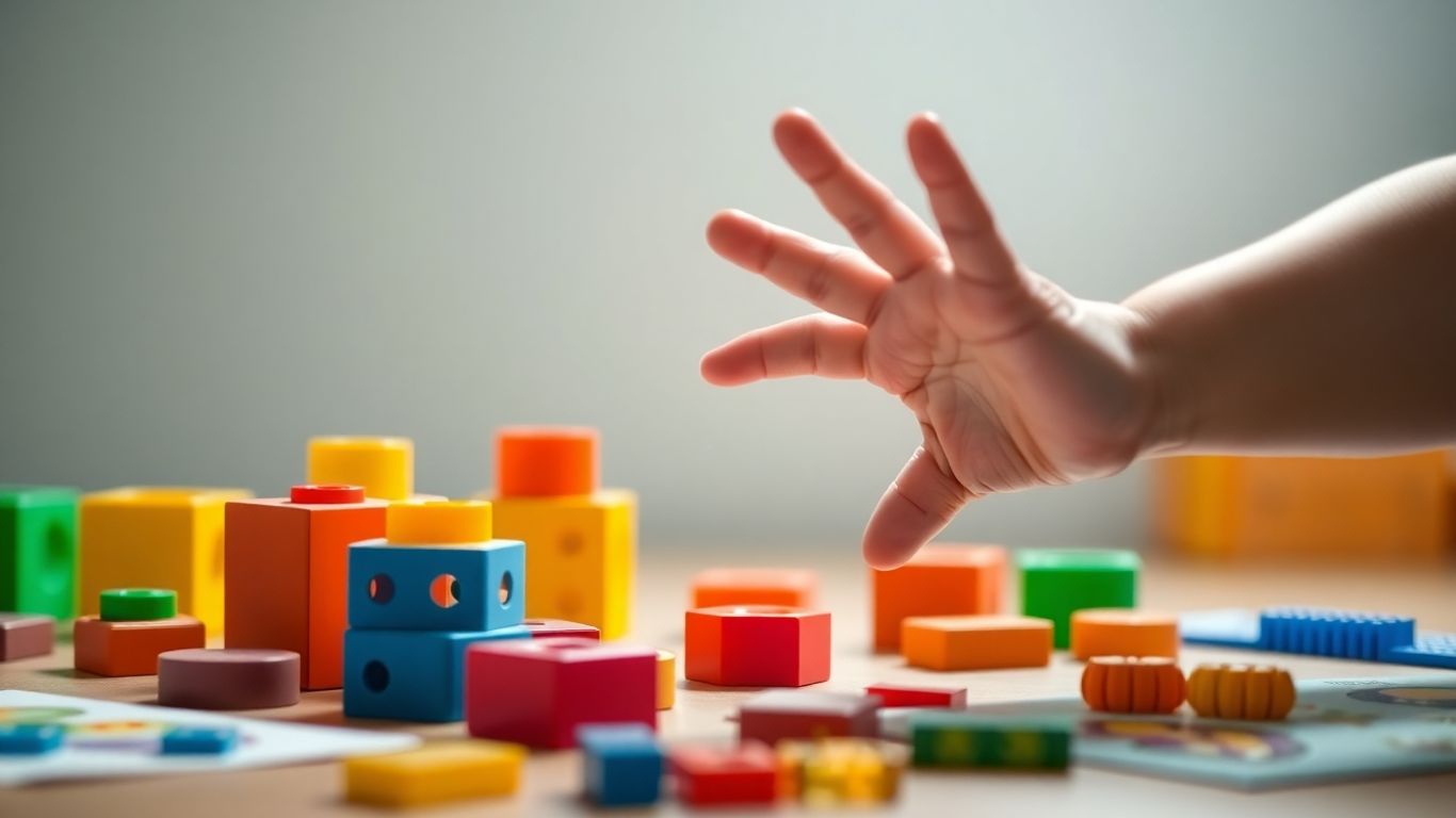 Preschool learning pack with colorful blocks and activities.