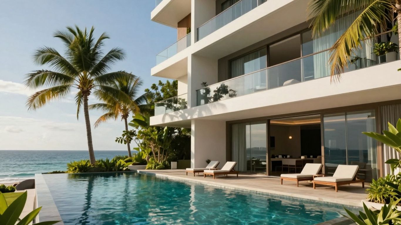 Luxury Phuket condo with infinity pool and ocean view.