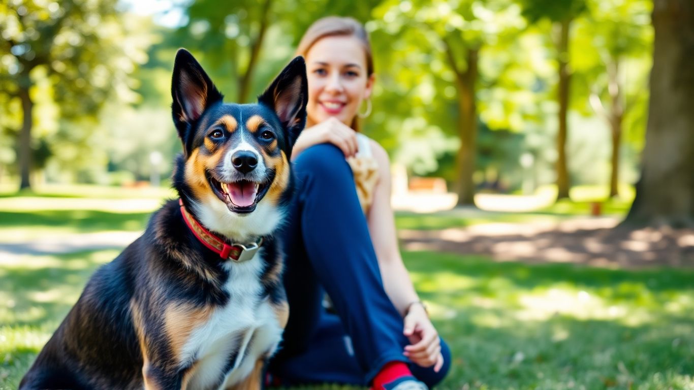 Dog and owner training in Vaucluse park.