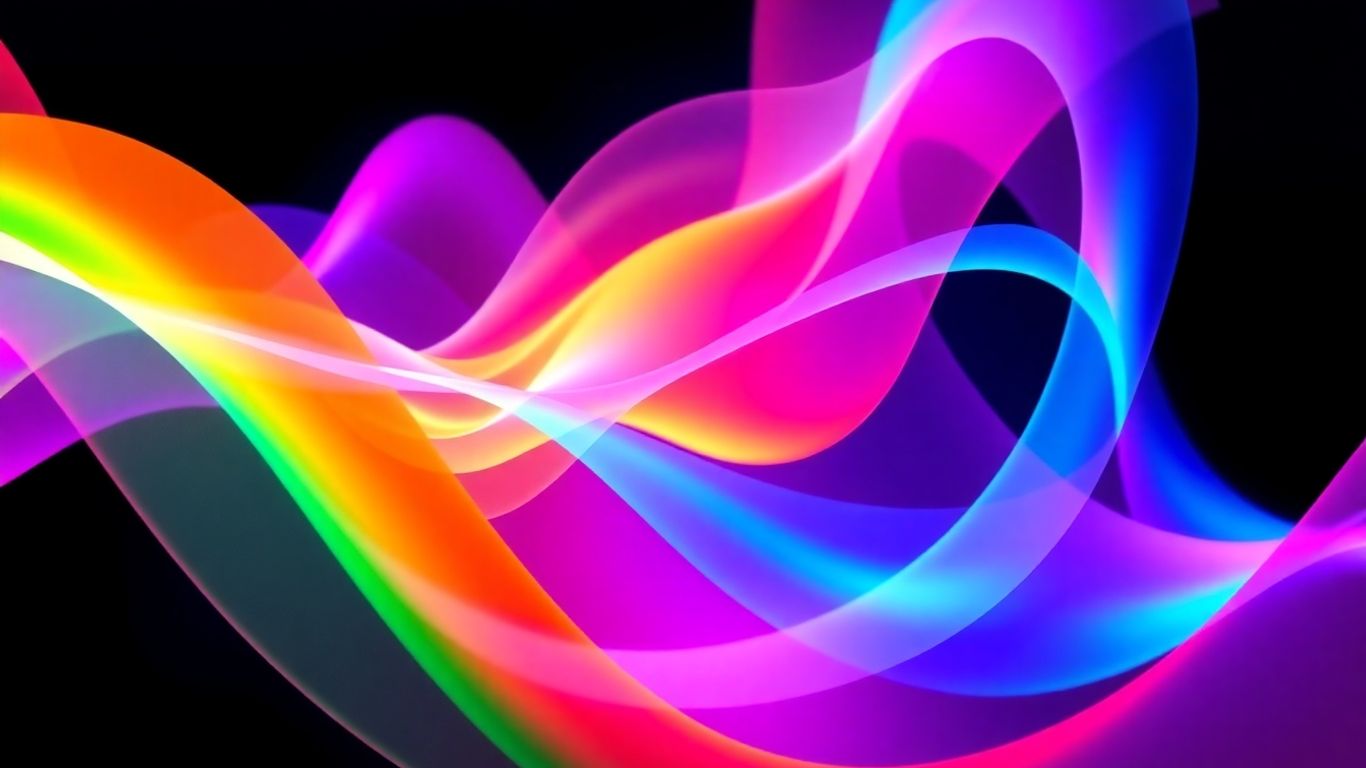 Colorful abstract shapes and gradients