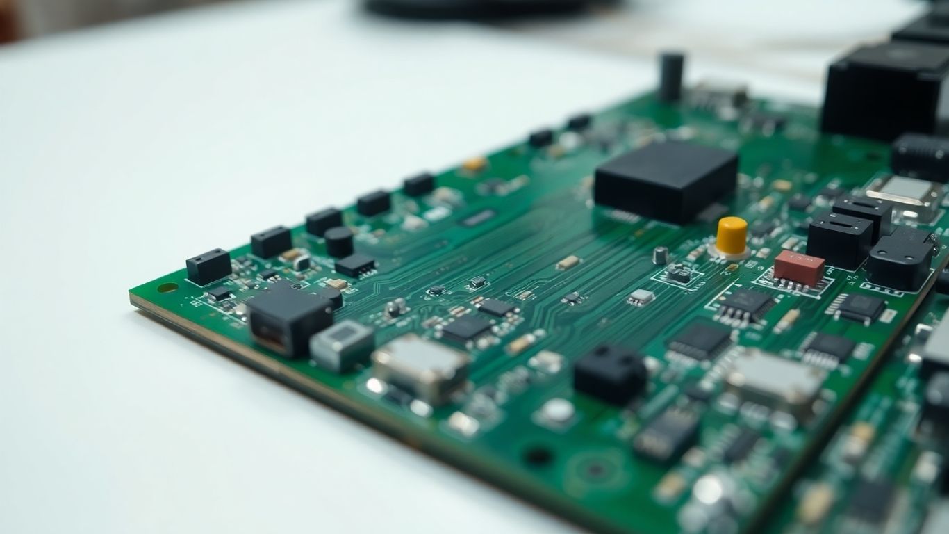 Precision Medical PCB Assembly: Ensuring Safety and Reliability in 2025 2 Medical PCB with intricate circuitry and components.