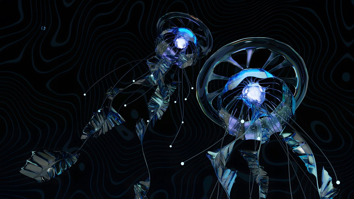 A computer generated image of a person holding a fan