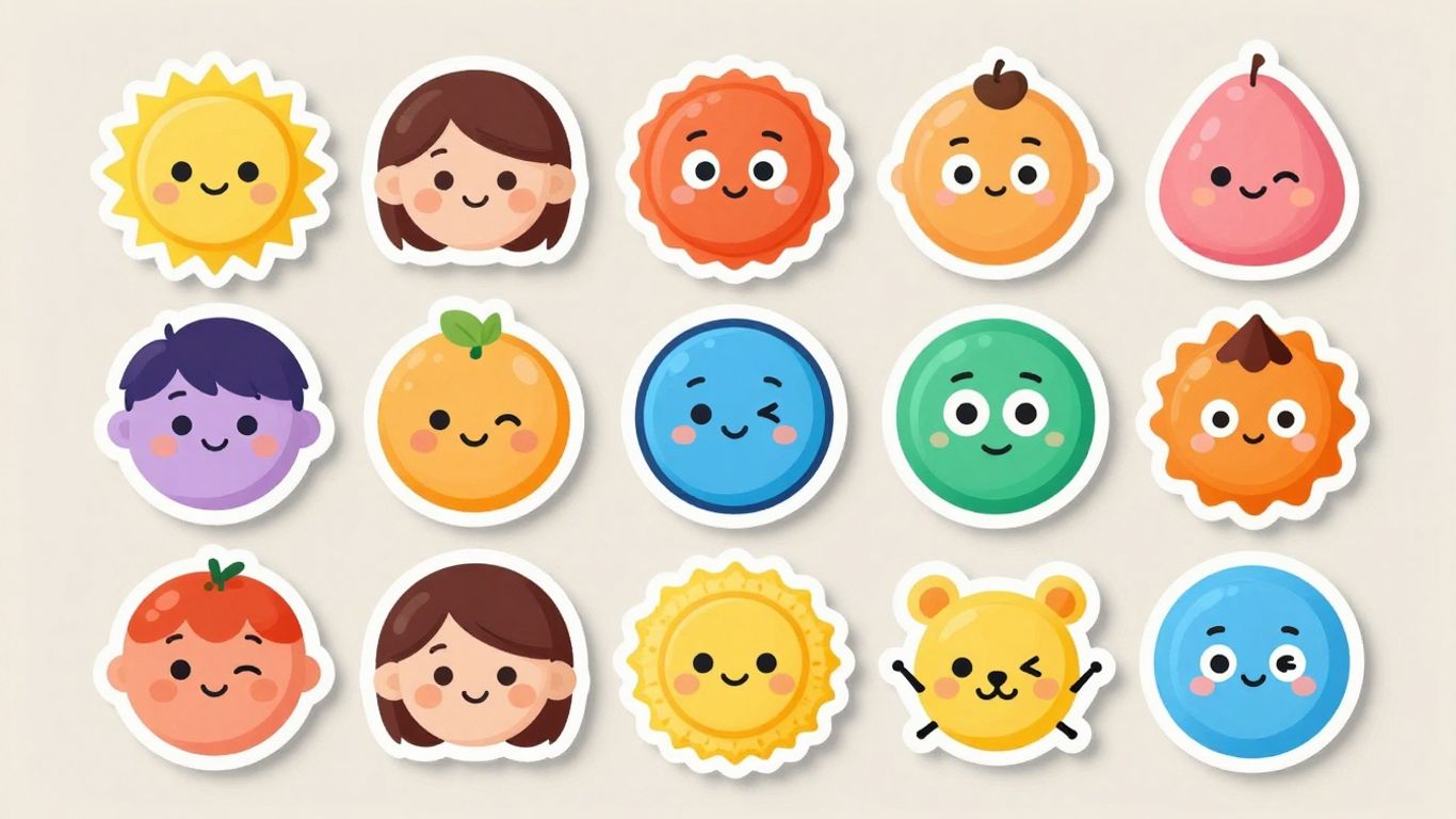 Custom cartoon stickers for any occasion.