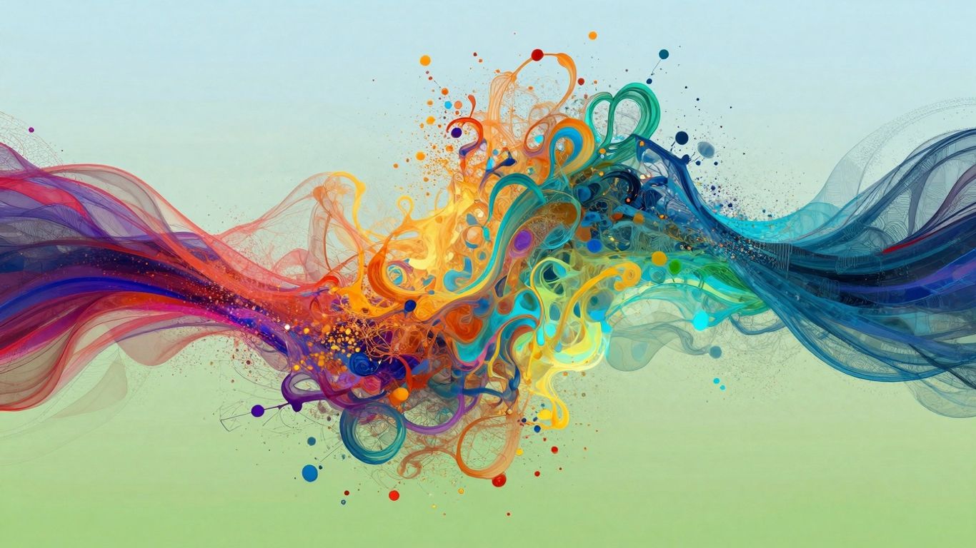 Data transforming into creative design elements