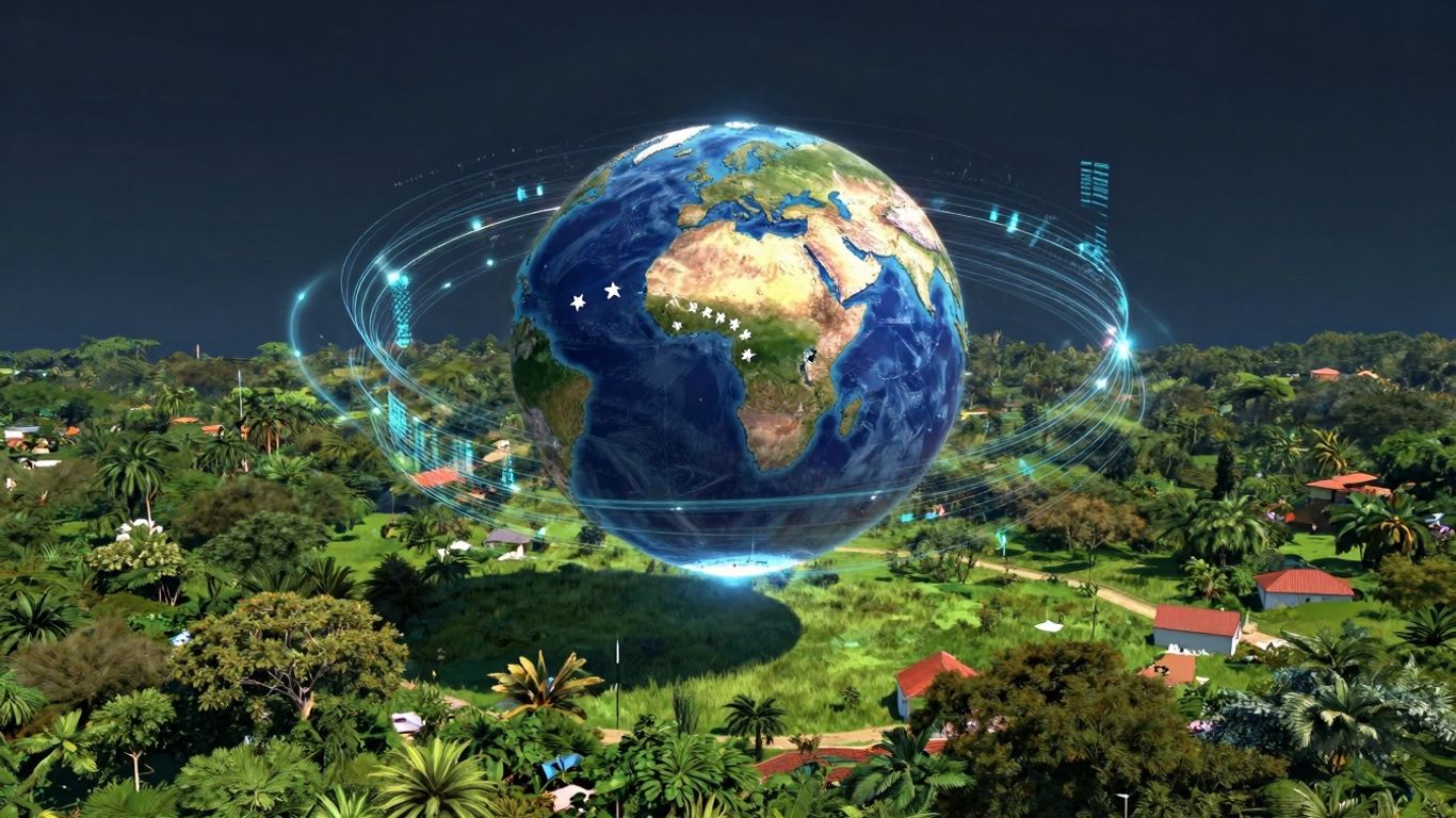 Domina el Posicionamiento Web en Venezuela: Estrategias Clave para el Éxito Online en 2026 Paisaje venezolano con elementos digitales de crecimiento online.