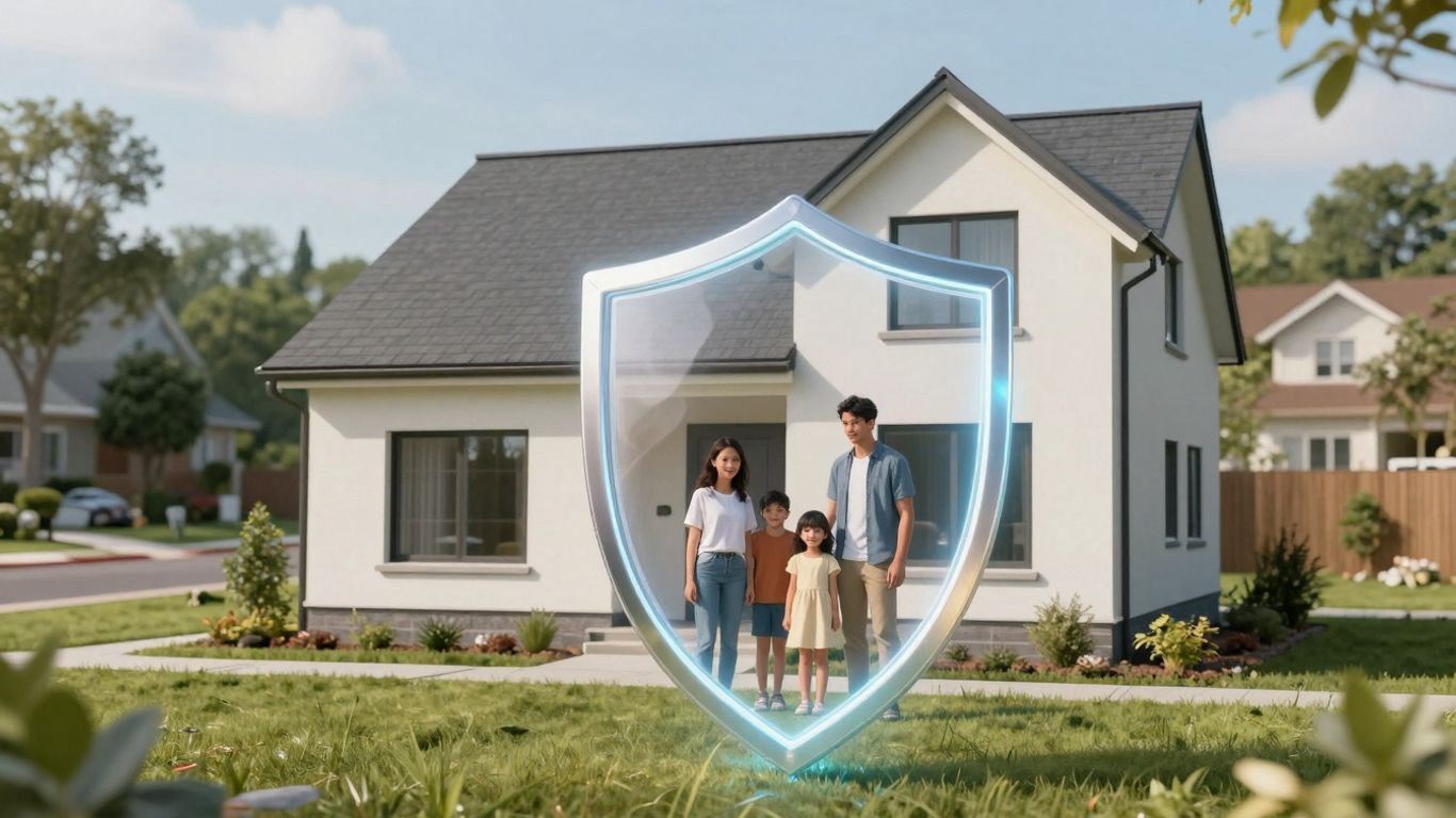 Casa protegida con seguro de responsabilidad civil amplia.