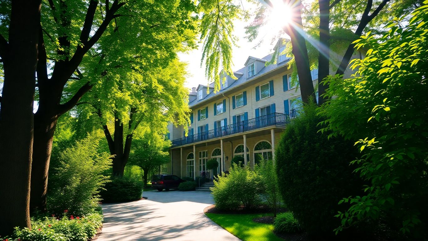 Hotel in ruhiger Lage mit grüner Umgebung