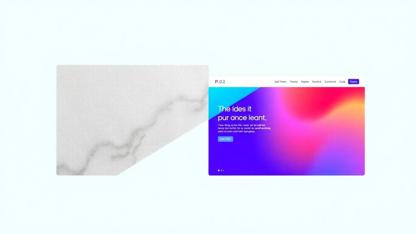 Website redesign comparison: old vs. new interface.