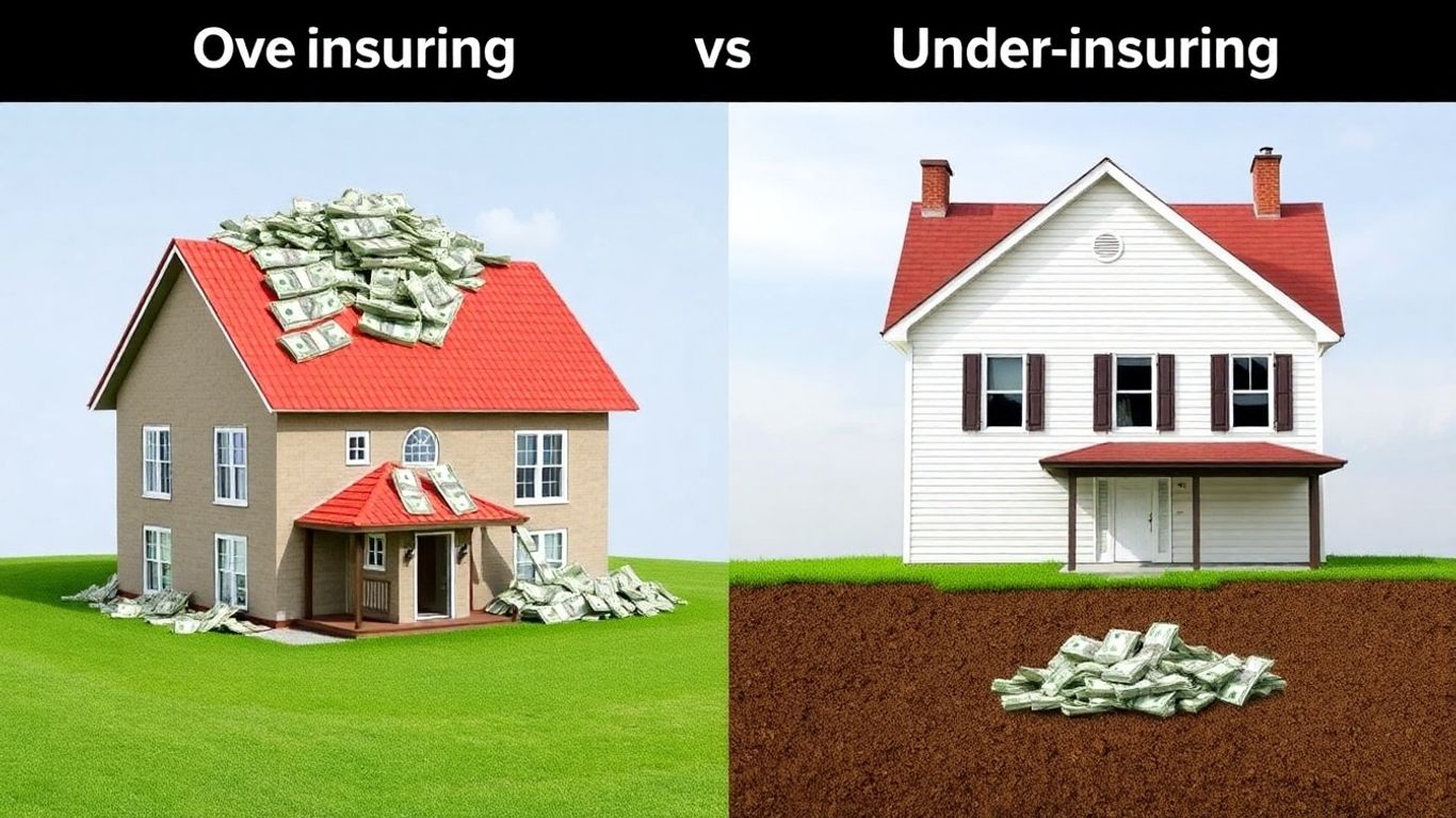 Casa con dinero excesivo y casa con poco dinero.