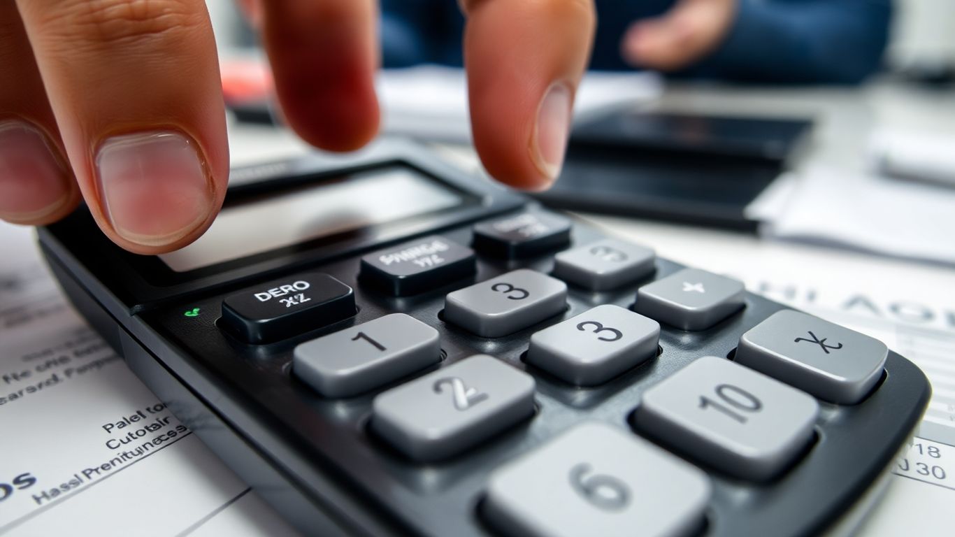 Cálculos de impostos e finanças em Portugal.