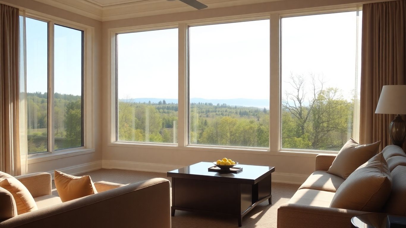 Luxury rehab suite with natural light and view.