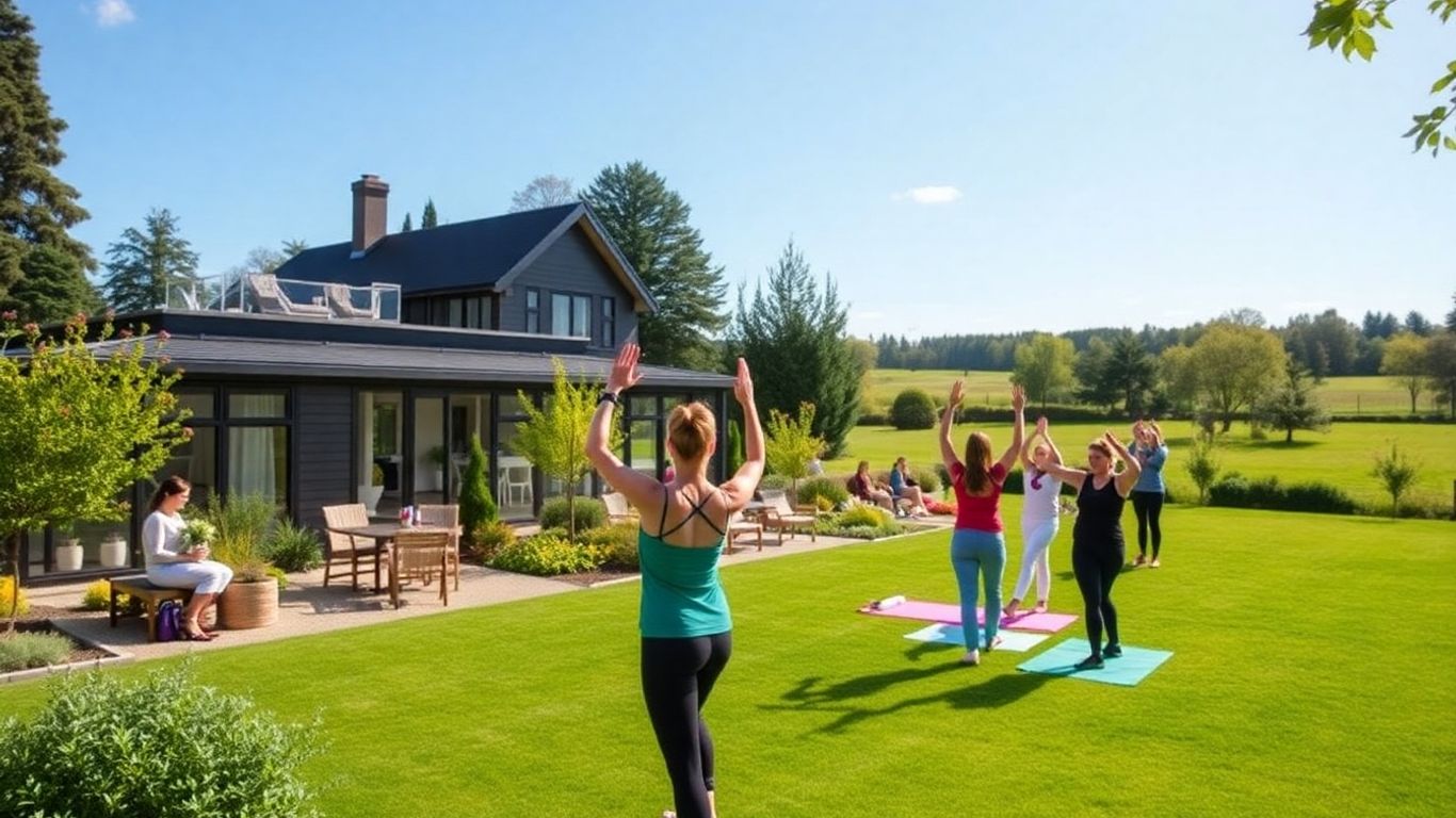 Luxury fitness retreat in Victoria with yoga and healthy food