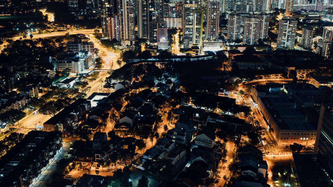 high angle photo of cityscape