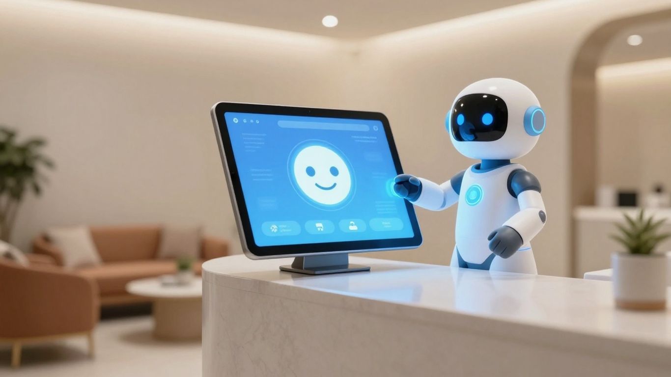 AI chatbot assisting medspa clients with communication.