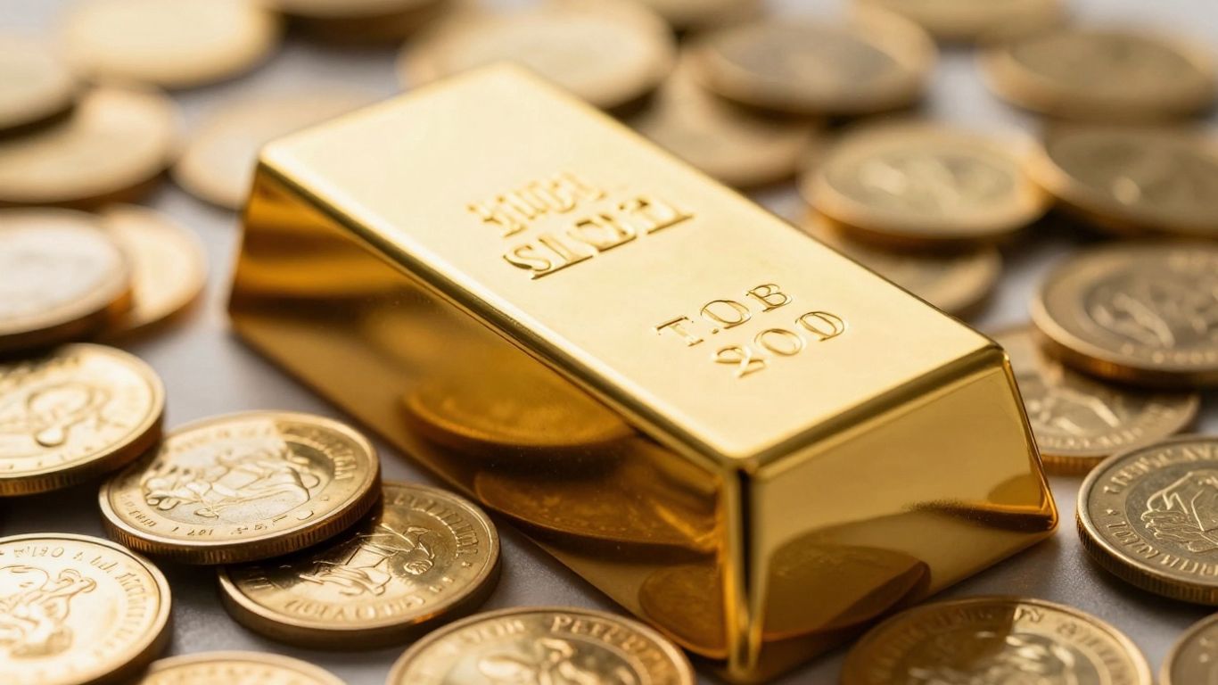 金币上的金锭。