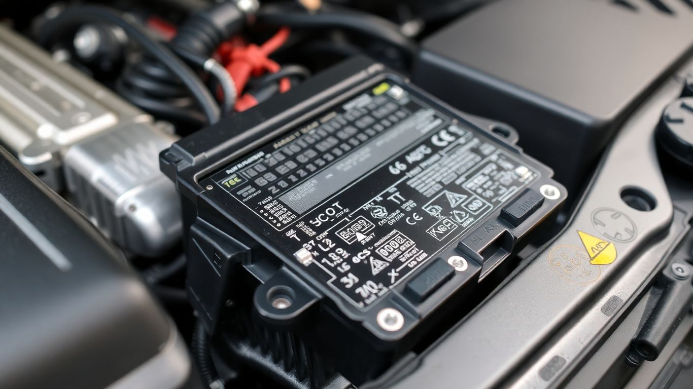 Mazda ECU module with visible circuitry