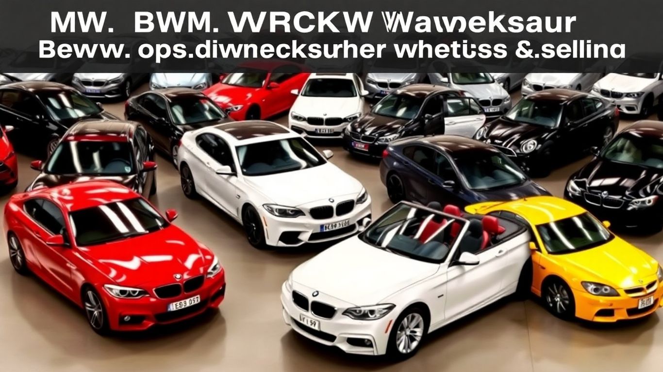 Various BMW cars parked together.