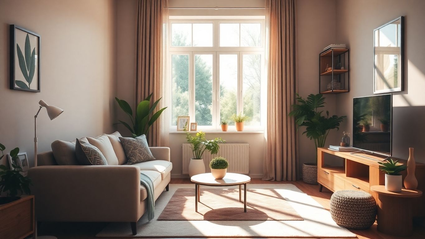 Hogar seguro y personalizado con luz natural.