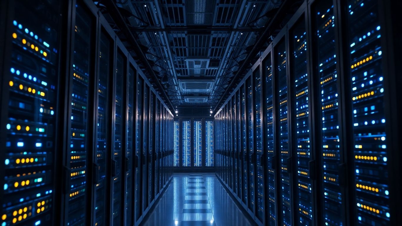 China's data center infrastructure with advanced technology.